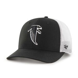 Men’s Atlanta Falcons ‘47 Black and White Adjustable Trucker Hat